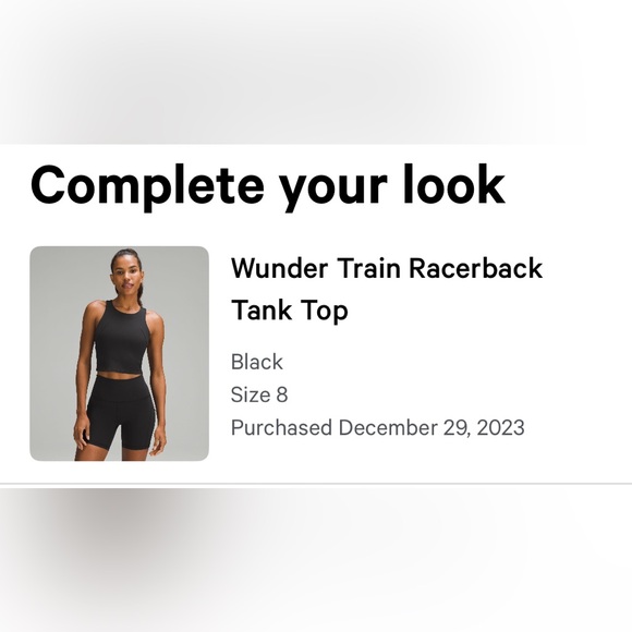 Lululemon Wunder Train Raceback Tank Top - Picture 3 of 3